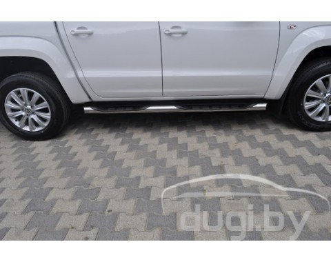 Защита порогов - трубы для Amarok.